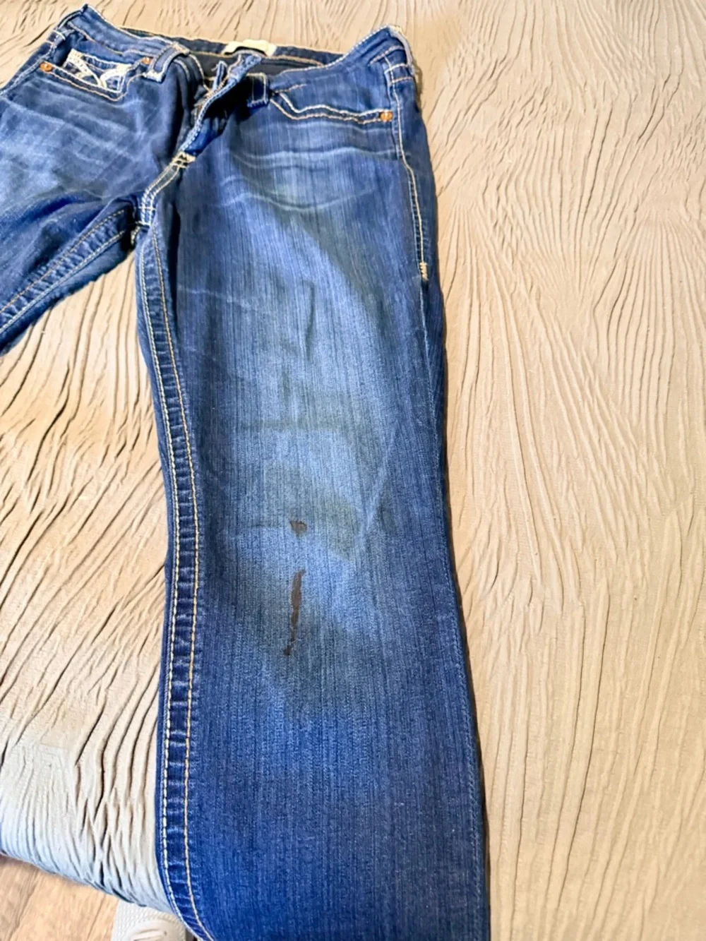 Big Star Blue Boot Cut Jeans with Embroidered Back Pockets - Picture 5 of 5
